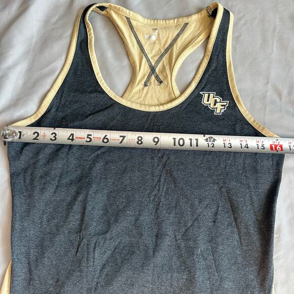 Colosseum Yellow/Gray Uni. of Central Florida Razorback Logo, Tank Top- L - Picture 6 of 10